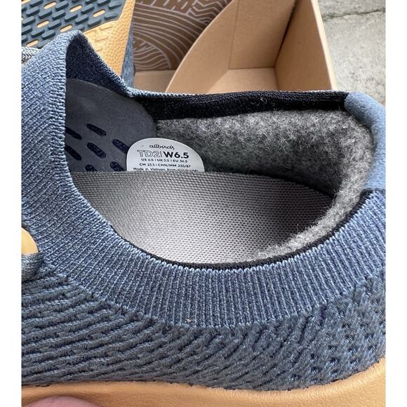 NEW Allbirds Tree Dasher 2 Calm Teal Forage Tan Knit Sneakers Size 6.5 - Picture 7 of 9